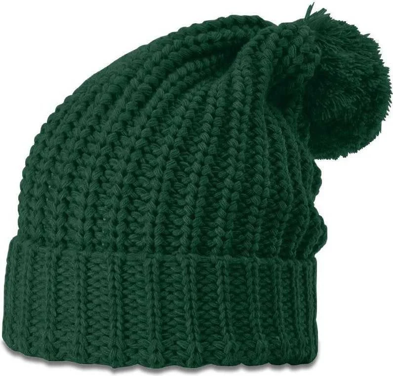 Richardson 143R Chunk Twist Knit Beanies with Cuff - Formosa Green