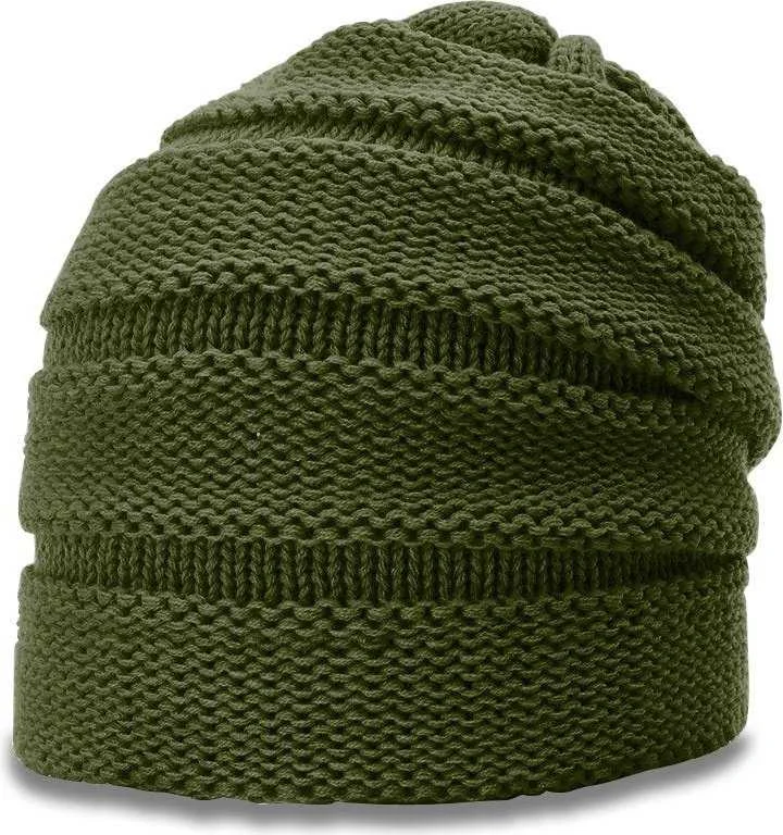 Richardson 145R Chunk Twist Knit Beanies with Cuff - Avocado