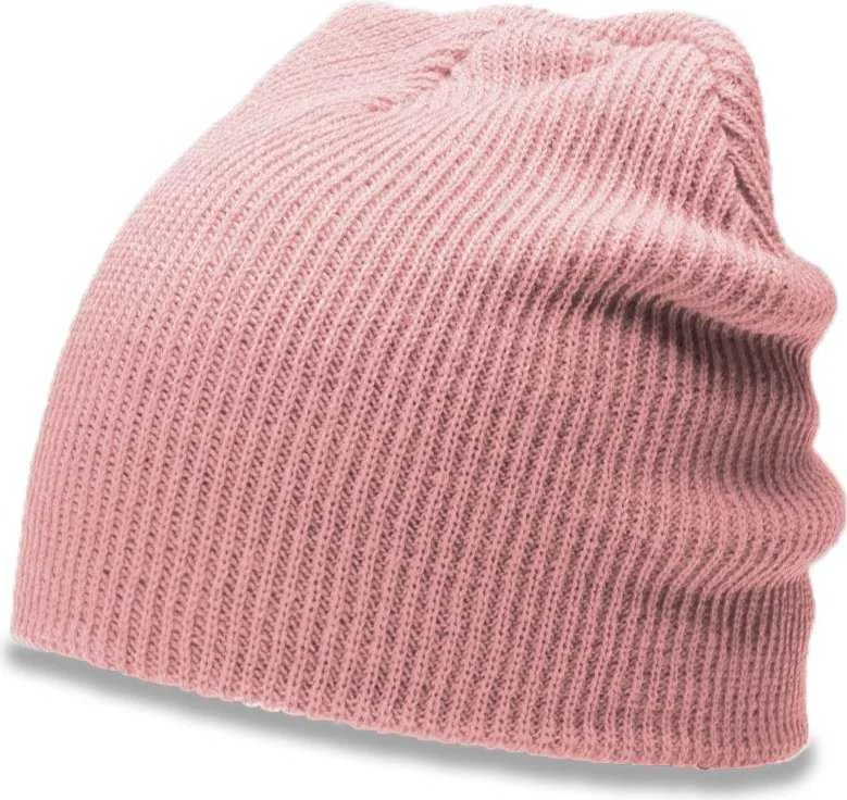 Richardson 147R Chunk Twist Knit Beanies with Cuff - Blush