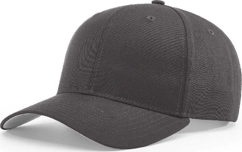 Richardson 214 Pro Twill Hook-And-Loop Caps- Charcoal