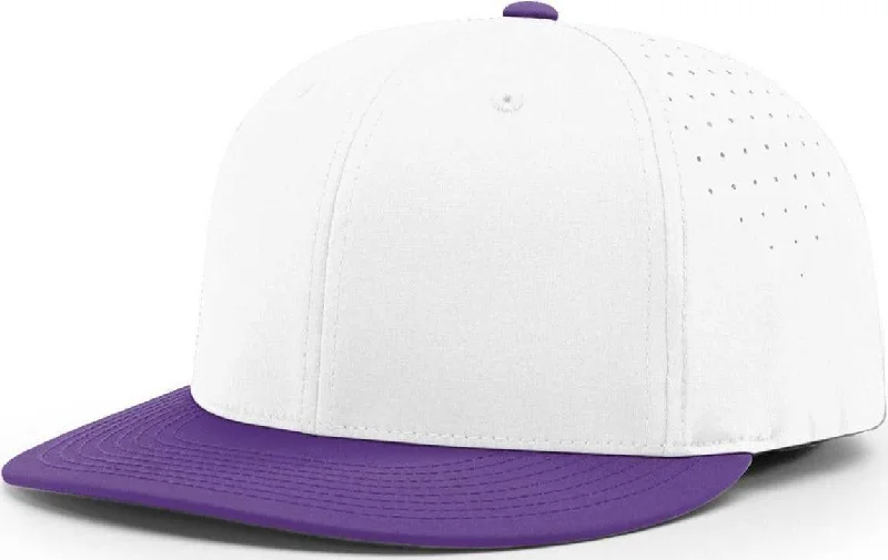 Richardson PTS30 Lite R-Flex Cap - White Purple