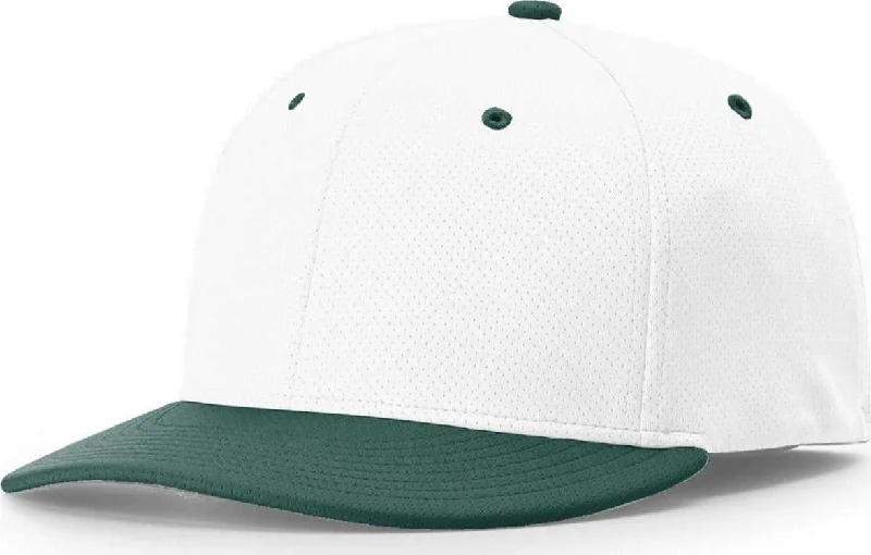 Richardson PTS50 Matrix R-Flex Cap - White Dark Green Comp