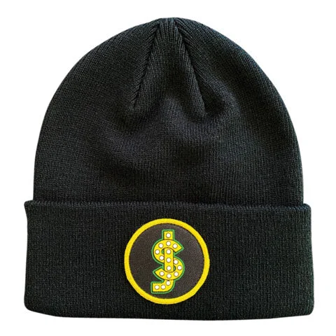 Shake Junt Classic Patch Cuff Beanie Black