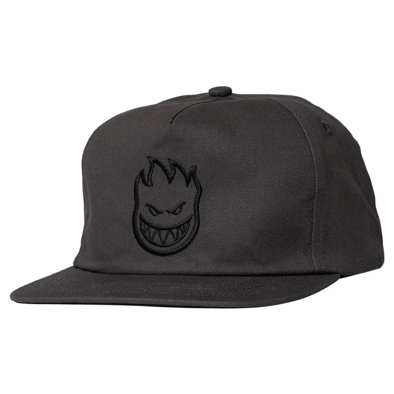 Spitfire Bighead Snapback Hat - Charcoal/Black