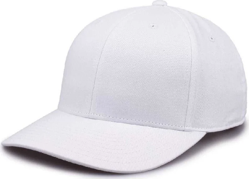 The Game GB515 Twill Snapback Cap - White