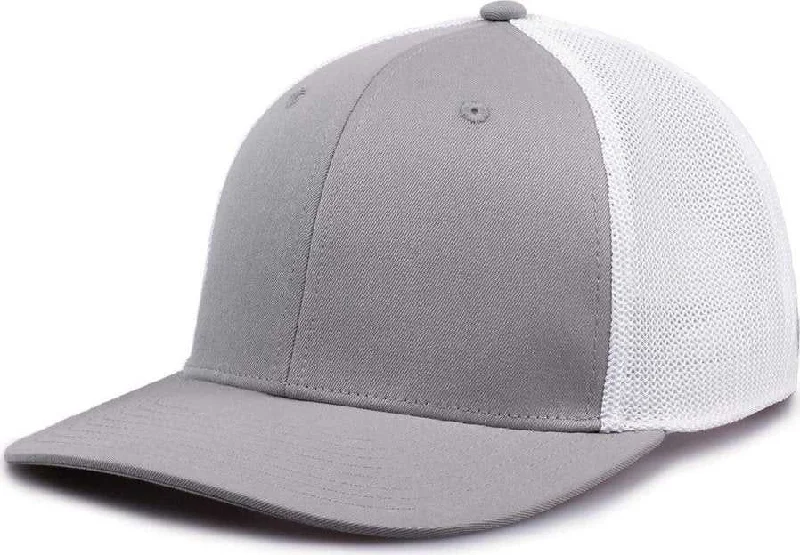 The Game GB518 Everyday Trucker Cap - Gray White