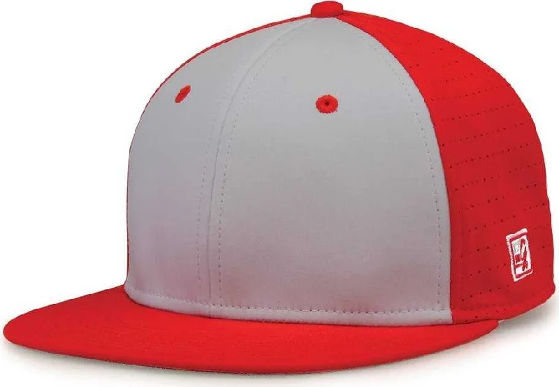 The Game GB998 Perforated GameChanger Cap - Red Gray