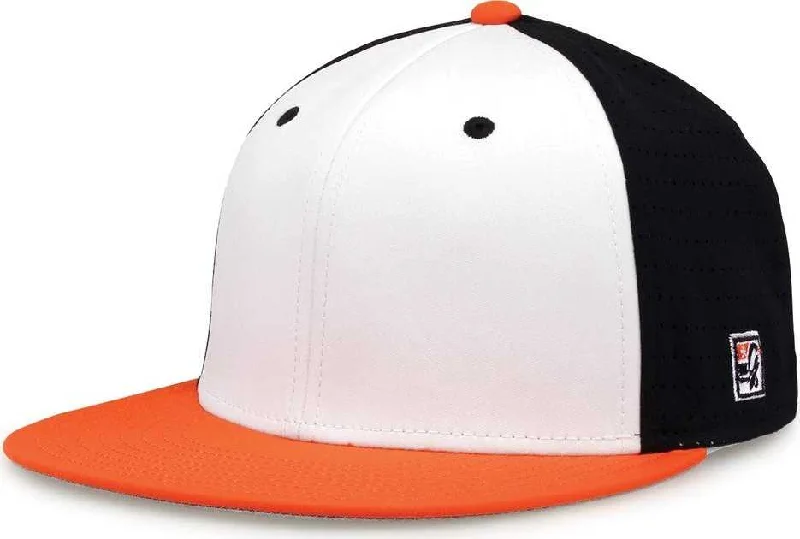 The Game GB998 Perforated GameChanger Cap - White Black Orange