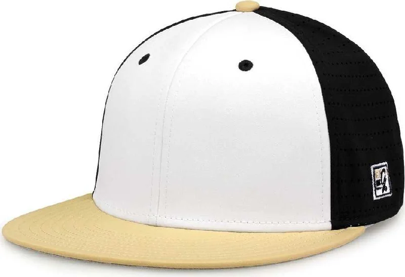 The Game GB998 Perforated GameChanger Cap - White Black Vegas Gold