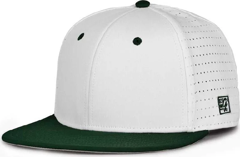 The Game GB999 Low Pro Perforated GameChanger Cap - White Dark Green