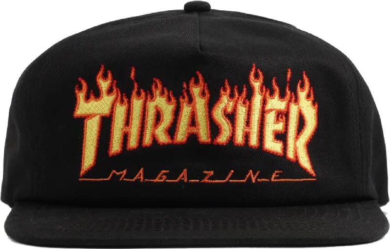 THRASHER Snapback Hat (Flame Logo)