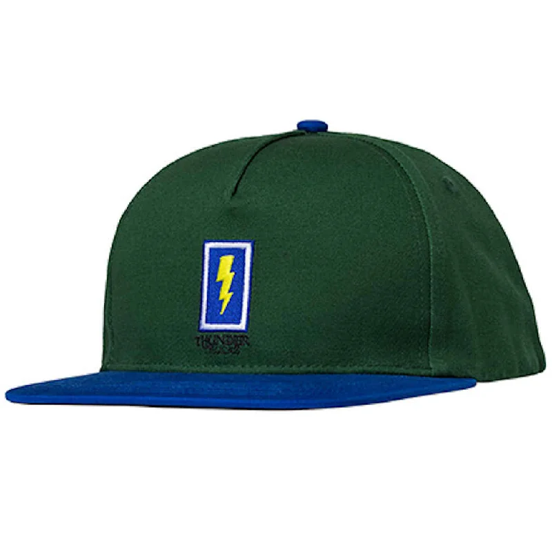 Thunder Boxed Bolt Snapback Green Blue