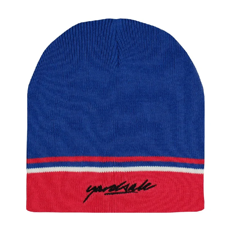 Yardsale Penny Beanie - Blue/Fuchsia