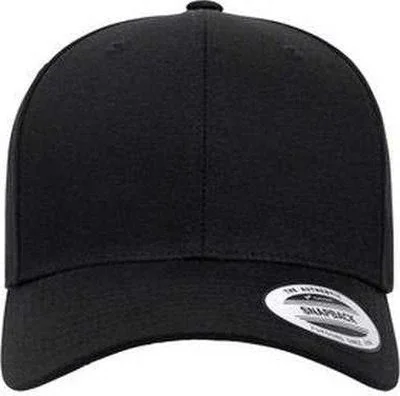 Yupoong 6389 CVC Twill Cap - Black