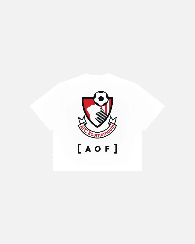 Bournemouth 90s Crest Crop Fit Tee