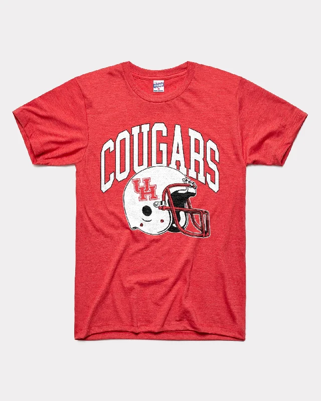 Houston Cougars Football Helmet Red T-Shirt