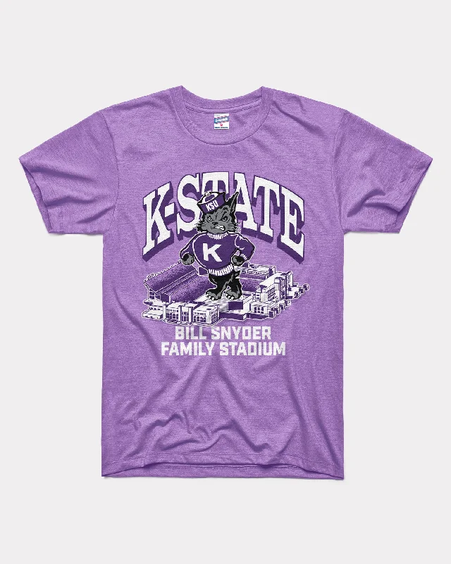 K-State Bill Snyder Stadium Lavender T-Shirt