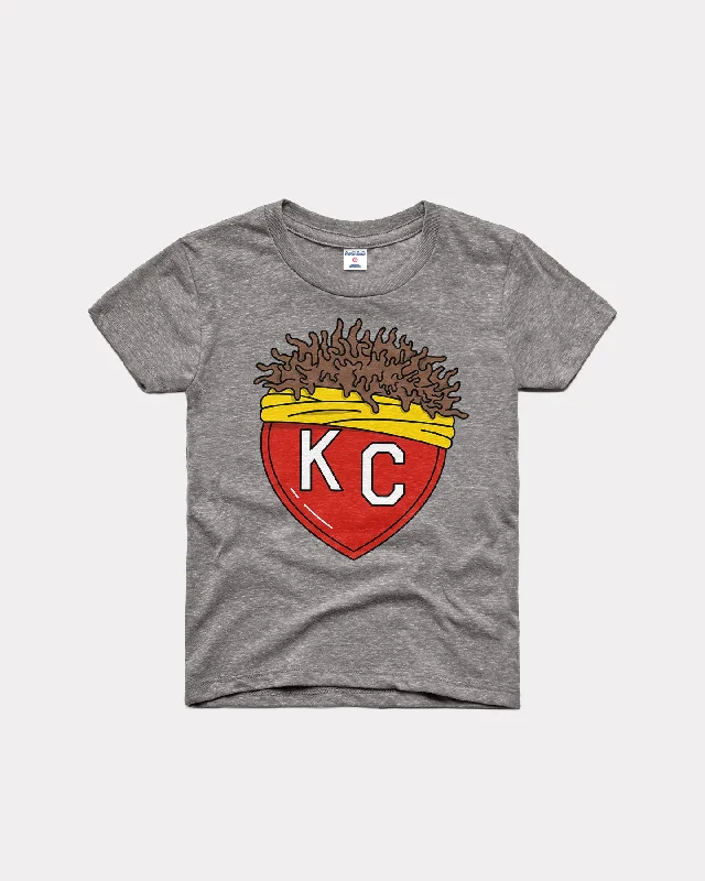 Kids Franchise KC Heart Vintage Grey T-Shirt