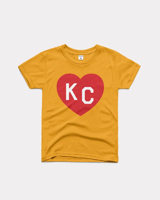 Kids KC Heart Gold & Red T-Shirt