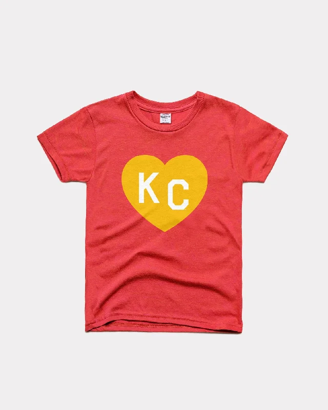 Kids Red & Yellow KC Heart Vintage T-Shirt