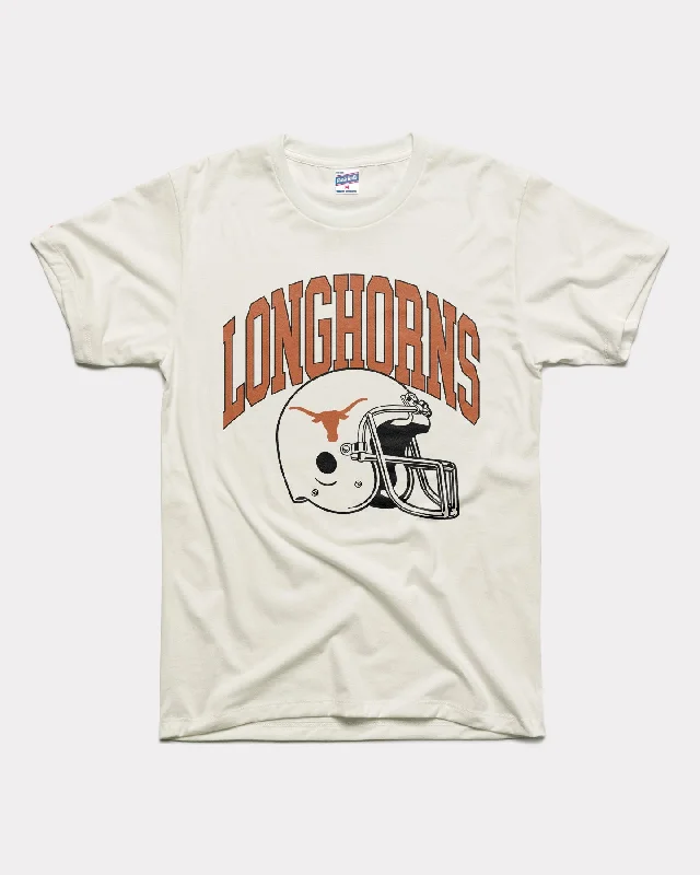 Texas Longhorns Football Helmet White T-Shirt