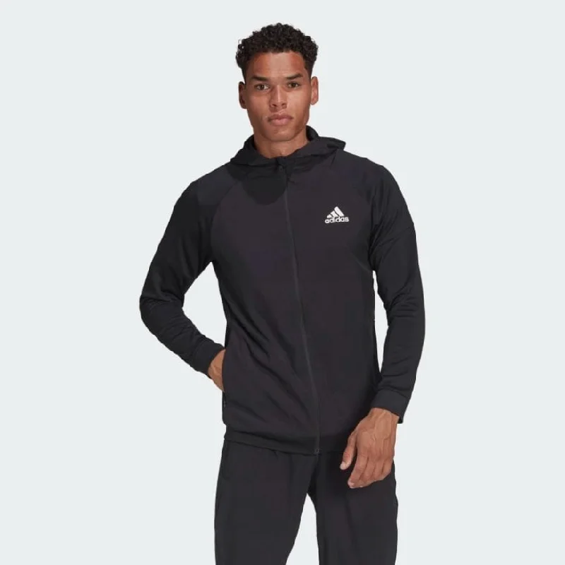 Adidas Full-Zip Men Training Hoody Black