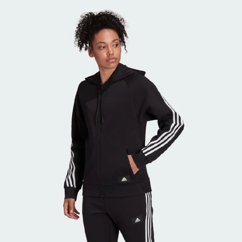 Adidas Sportswear Future Icons 3-Stripes Hooded Track Women Lifestyle Hoody Black