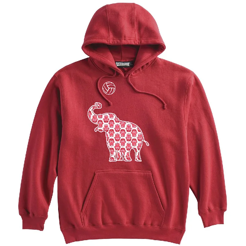 Elephant with Volley Ball Hoodie