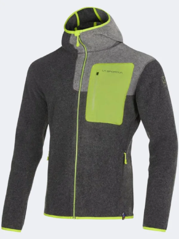 La Sportiva Agon Men Climbg Hoody Carbon/Lime Punch