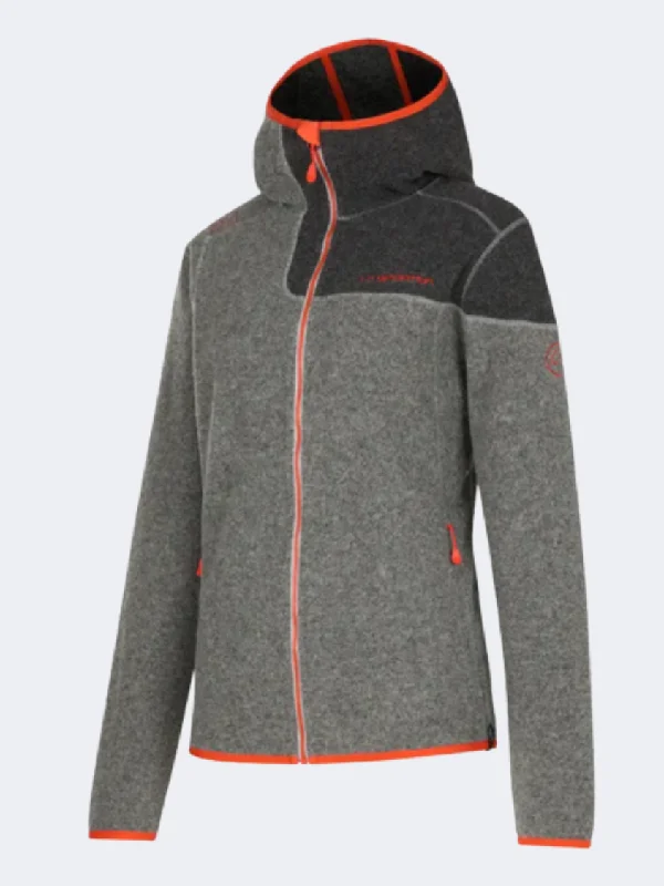 La Sportiva Iride Women Climbg Hoody Cloud/Cherry Tomato