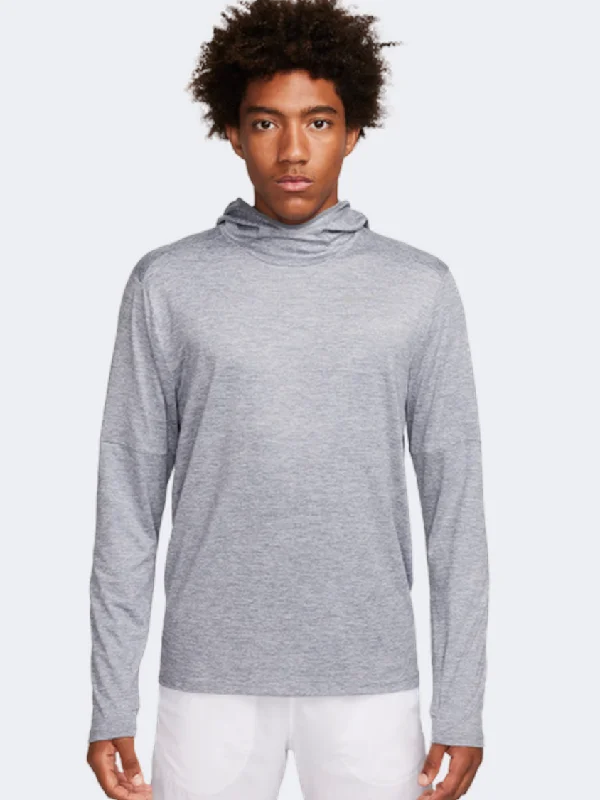 Nike One Dri-Fit Men Running Hoody Grey/Reflective Silver