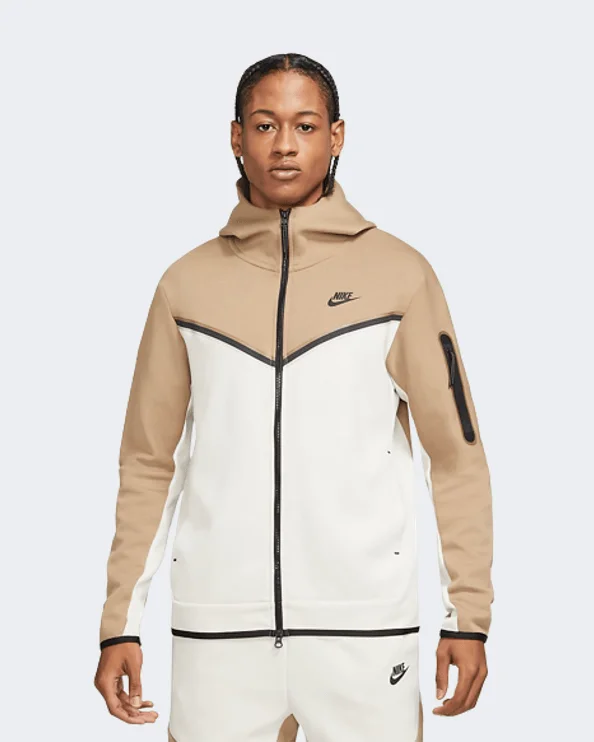 Nike Sportswear Tech Fleece Men Lifestyle Hoody Light Brown