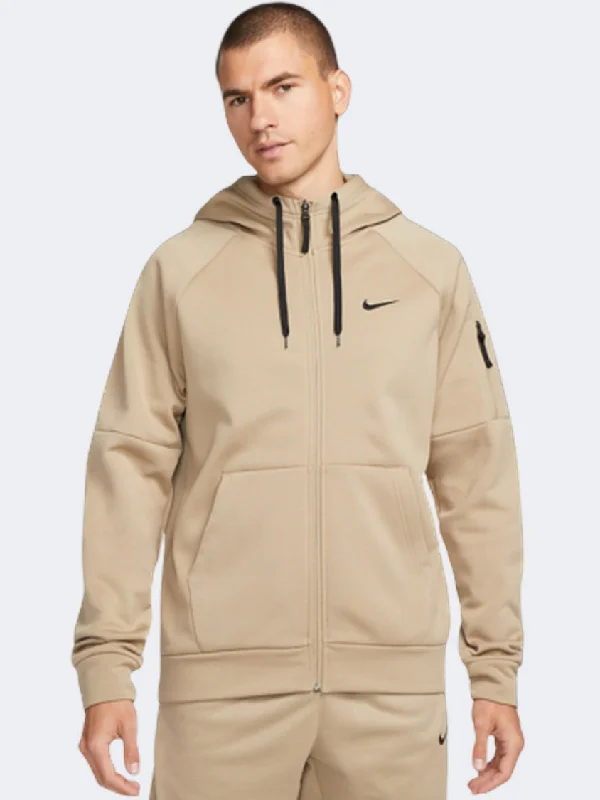 Nike Therma Full Zip Men Training Hoody Khaki/Black