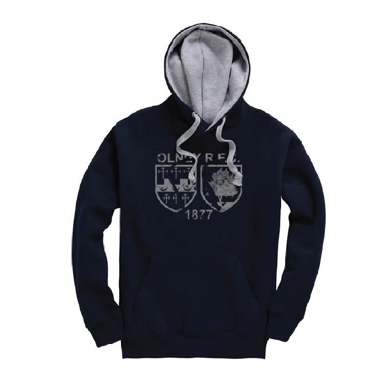 Olney RFC Supporter's Hoodie Junior - Navy/grey