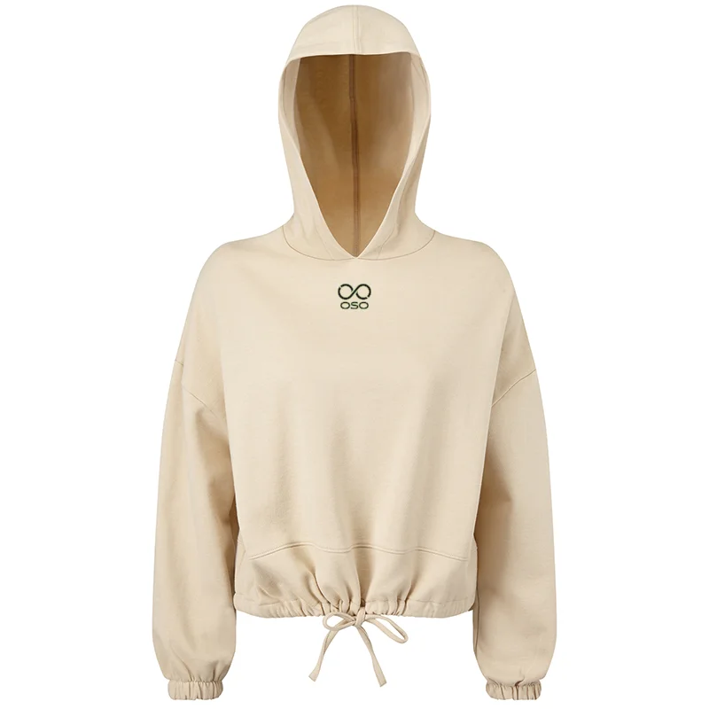 OSO Cropped Hoodie Ladies - Nude