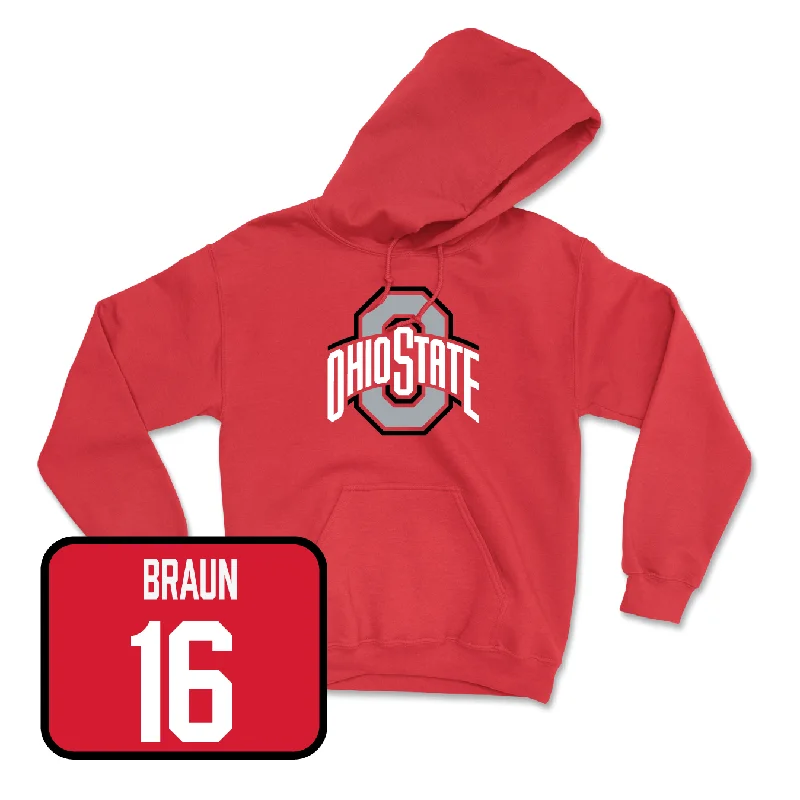 Red Men's Volleyball Team Hoodie - Shane Wetzel