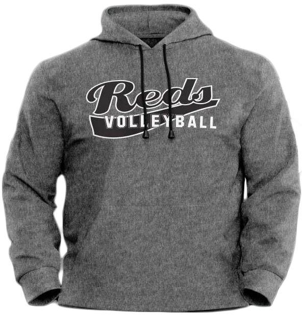 Reds  - Team Hoodie in Grey