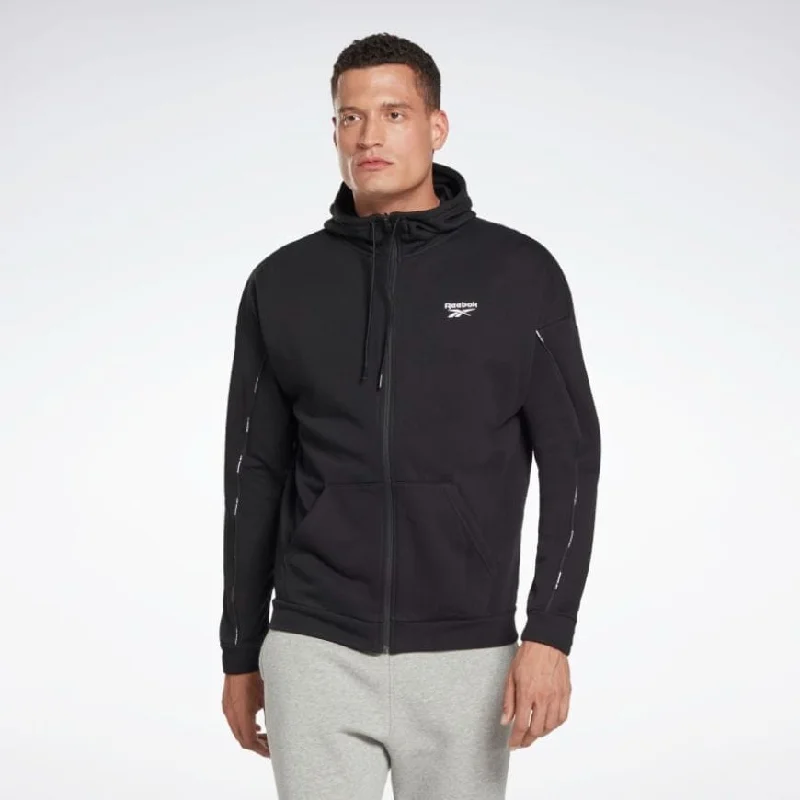 Reebok Workout Ready Piping Zip-Up Men Training Hoody Black