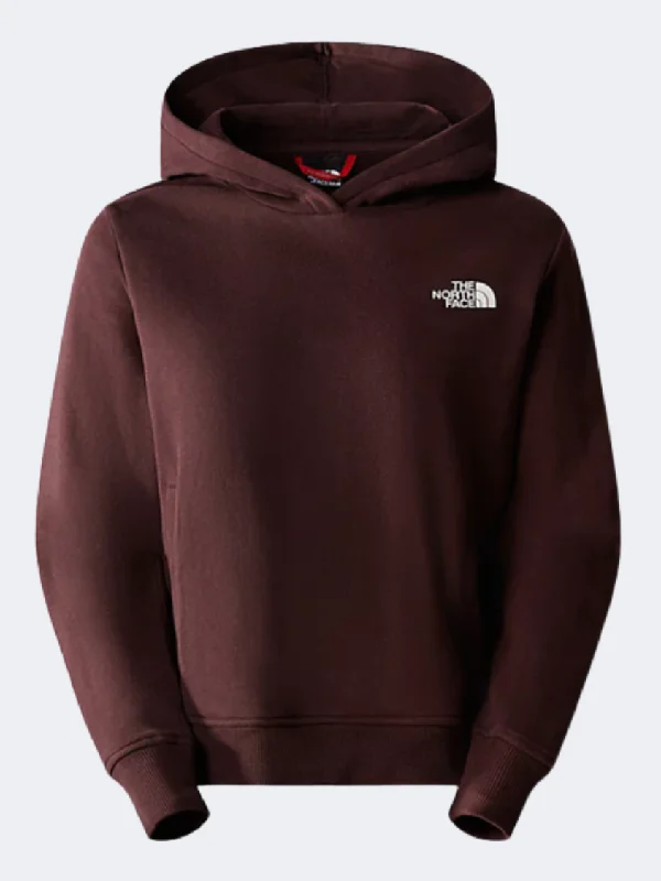 The North Face Nuptse Face Women Lifestyle Hoody Coal Brown