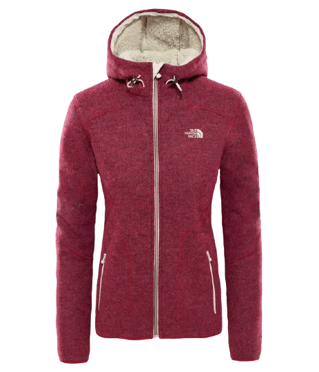 The North Face Zermatt Full Zip Women Lifestyle Hoody Dark Red