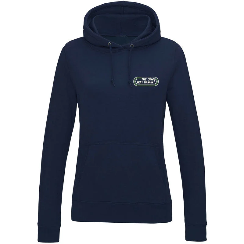 The Olney Way To Run Ladies Hoodie - New fr. navy