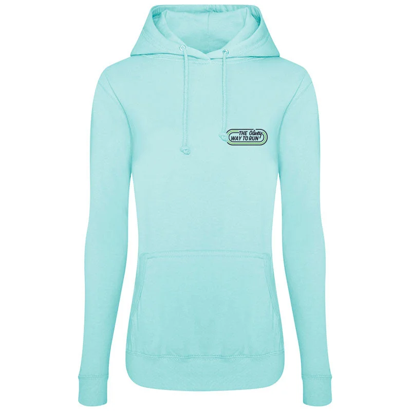 The Olney Way To Run Ladies Hoodie - Peppermint