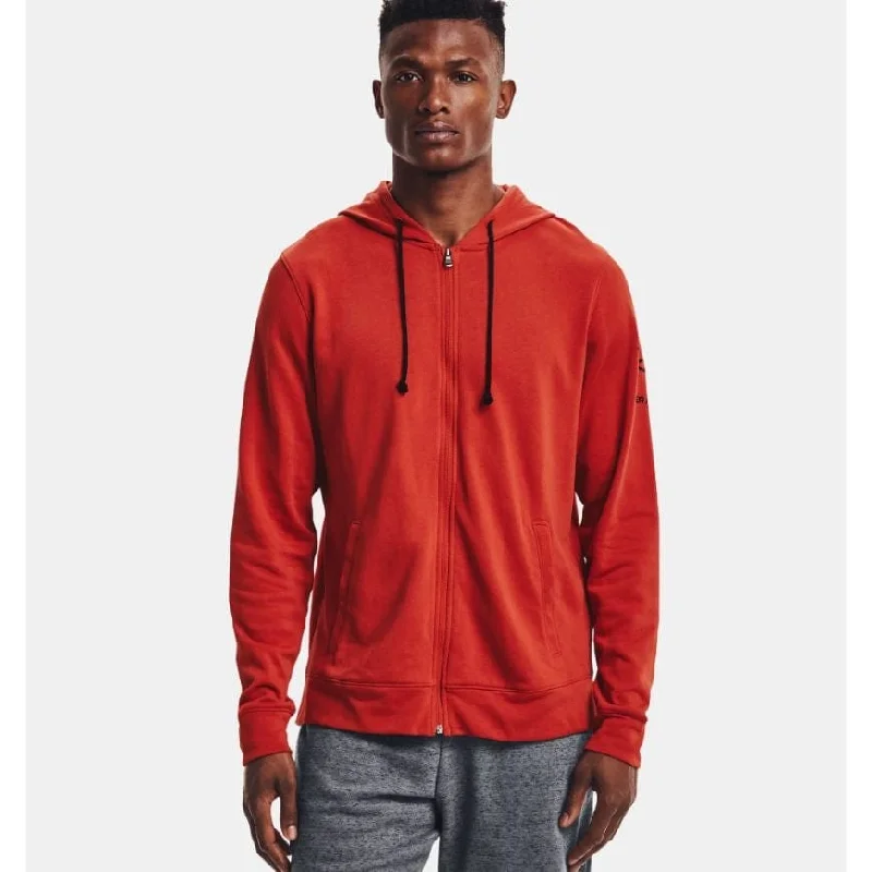 Under Armour Rival Terry Full Zip Men Training Hoody Red