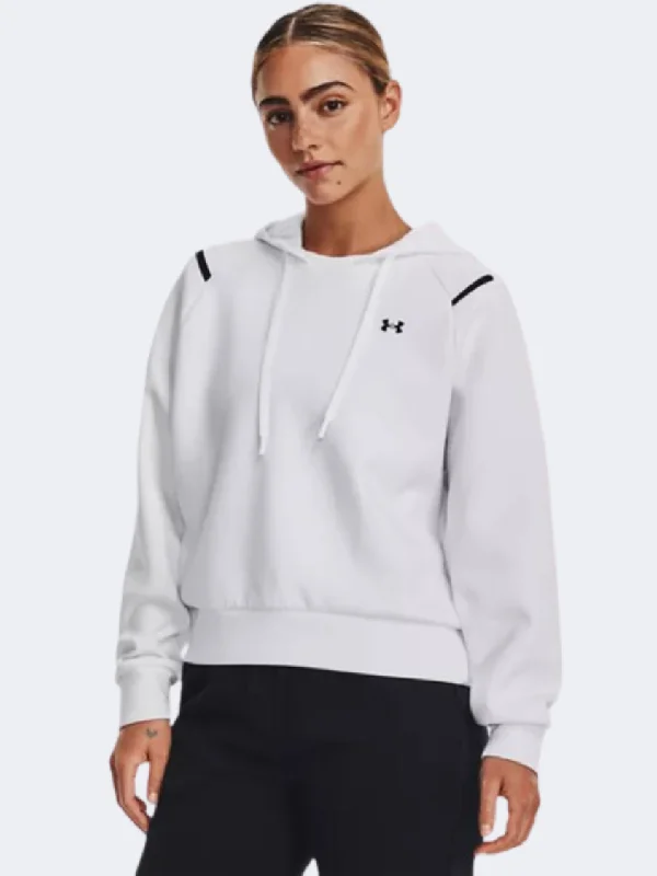 Under Armour Unstoppable Fleece  Women Lifestyle Hoody White/Black