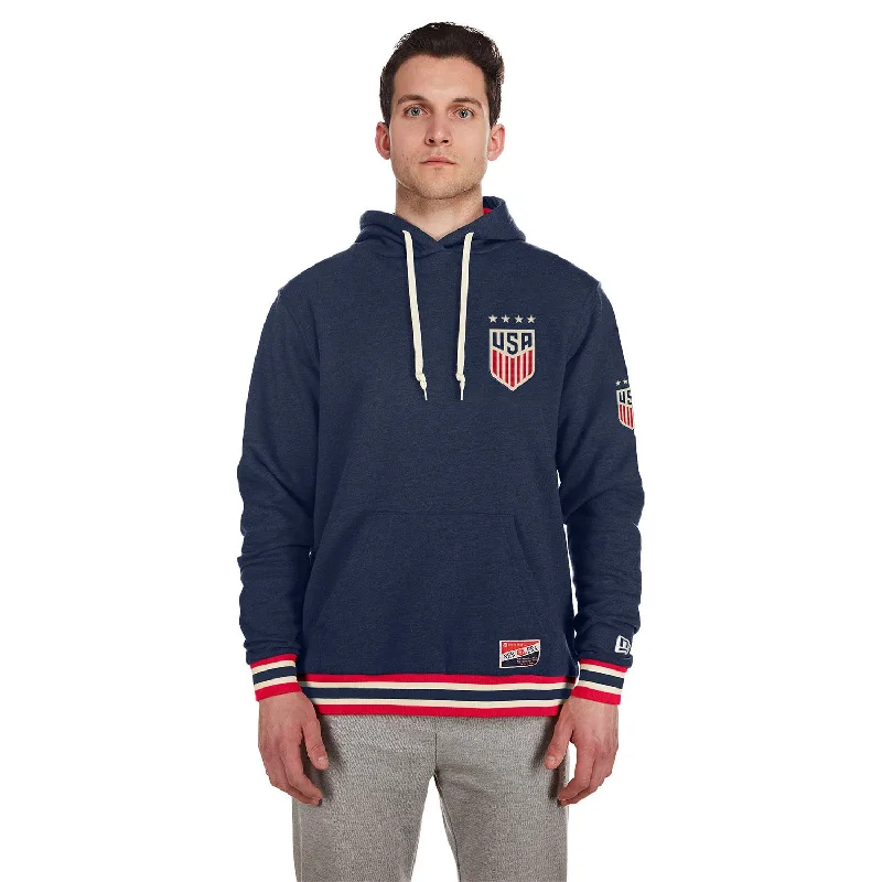 Men's New Era USWNT Embroidered Navy Hoodie