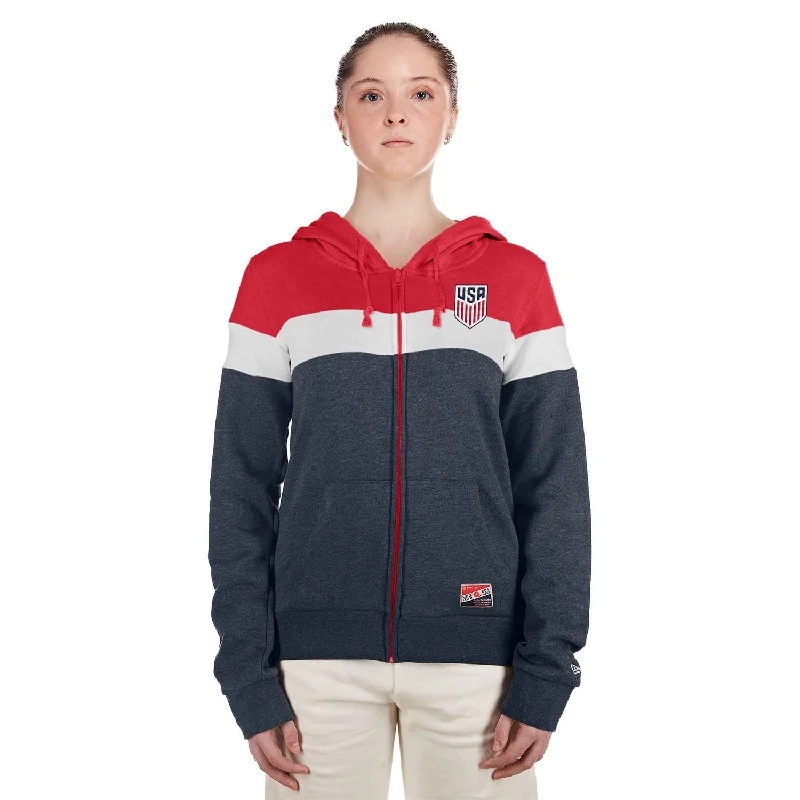 Women's New Era USMNT Full Zip Hoodie