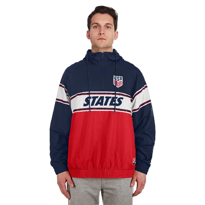 Men's New Era USMNT 1/4 Zip Pullover Hoodie