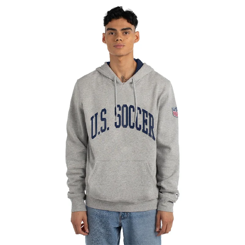 Men's New Era USMNT Arch Grey Pullover Hoodie