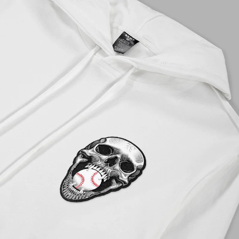 Baseball Skull Patch Hoodie